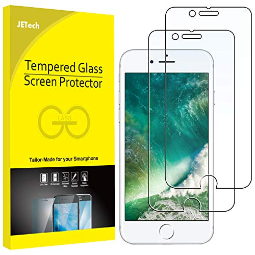 JETech Screen Protector for iPhone 8 Plus and iPhone 7 Plus, 5.5-Inch, Case Friendly, Tempered Glass Film, 2-Pack