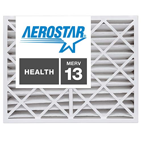 Aerostar 16x25x4 (Two Pack) MERV 13, Pleated Air Filter, 16 x 25 x 4, Box of 2, Made in The USA