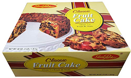 Jane Parker Classic Light Fruit Cake 48 Ounce (3 Lbs) Fruitcake Ring in a Box