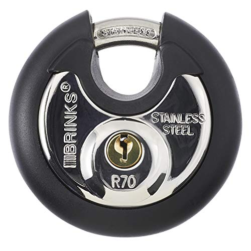 Brinks 673-70001 Commercial Discus Lock with Stainless Steel Shackle