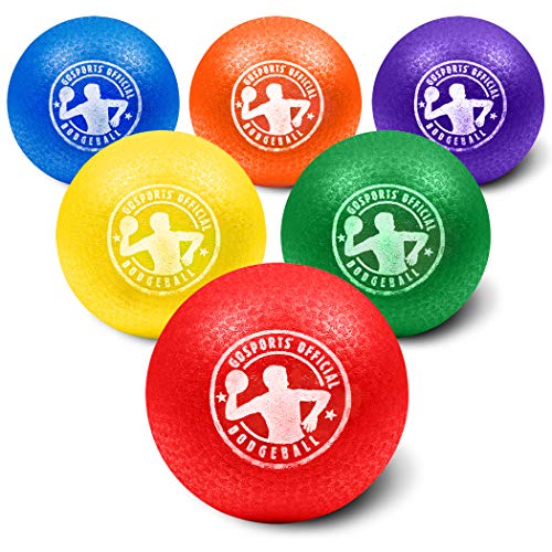 GoSports 7' Inflatable No Sting Dodgeball 6 Pack Includes Ball Pump & Mesh Bag