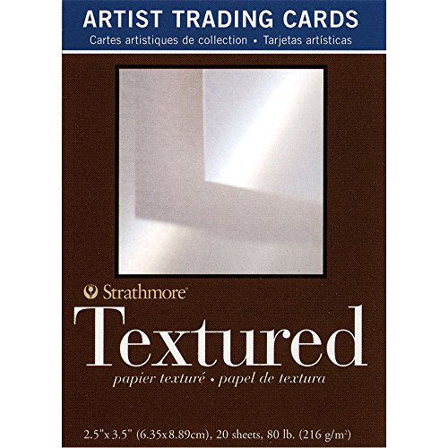 Strathmore (105-906 400 Series Artist Trading Cards, Textured Surface, Natural White, 20 Sheets