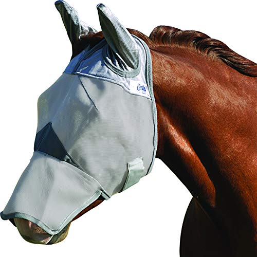 Cashel Crusader Fly Mask with Ears and Long Nose - Size: Horse