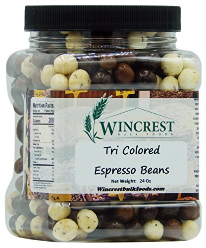 Chocolate Espresso Beans - 1.5 Lb Tub (Tri Colored)
