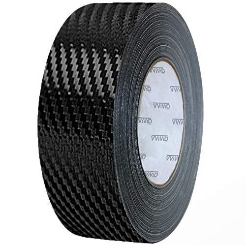 VViViD Black Carbon Fiber Air-Release Adhesive Vinyl Tape Roll (3 Inch x 20ft)