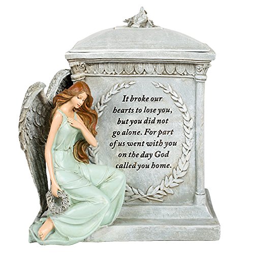 God Called You Home Forever with Angels 8.5 inch Resin Stoneware Decorative Memorial Urn