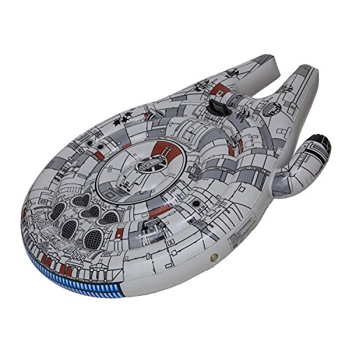 SwimWays Star Wars Millennium Falcon Ride-On Float - Inflatable Novelty Float for Pool