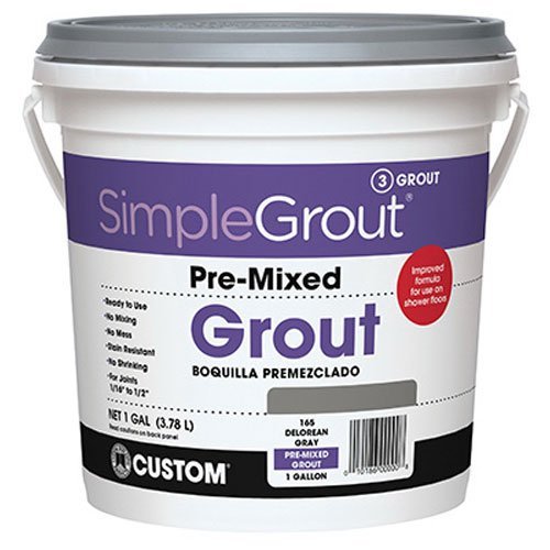 Custom PMG3811 1-Gallon Simple Premium Grout, Bright White