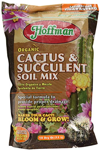 Hoffman 10410 Organic Cactus and Succulent Soil Mix, 10 Quarts
