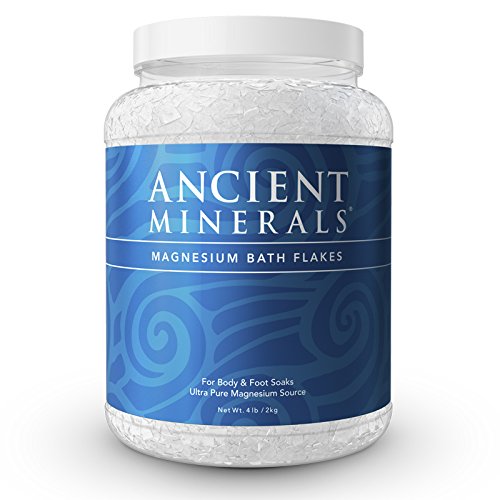 Ancient Minerals Magnesium Bath Flakes of Pure Genuine Zechstein Chloride - Resealable Magnesium Supplement Bag That Will Outperform Leading Epsom Salts (4.4 lb)