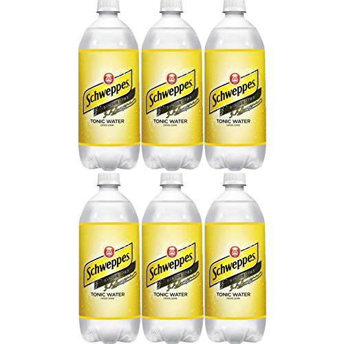 Schweppes Tonic Water, 33.8 Fl Oz (Pack of 6, Total of 202.8 Fl Oz)