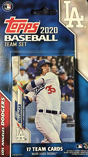 Los Angeles Dodgers 2020 Topps Factory Sealed Special Edition 17 Card Team Set Featuring Clayton Kershaw and Rookie Cards of Gavin Lux and Dustin May Plus