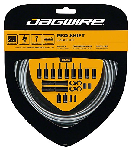 Jagwire - Universal 2X Pro Shift Cable Kit | SRAM and Shimano Compatible | 3000 mm | Ice Grey