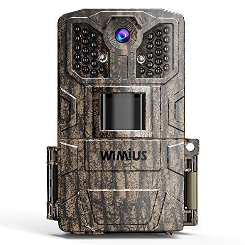 WiMiUS H6 Trail Camera, Upgraded 2.0” LCD 16MP 1080P HD Game Hunting Scouting Cam with 940nm/32pcs IR Night Vision Waterproof Motion Activated, for Wildlife Monitoring, Home Security
