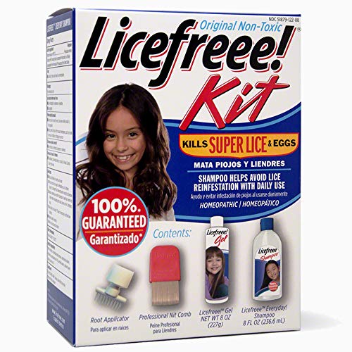 Licefreee Kit All-In-One Complete Lice Killing Treatment, Daily Maintenance Shampoo & Professional Nit Comb In One Box, Set
