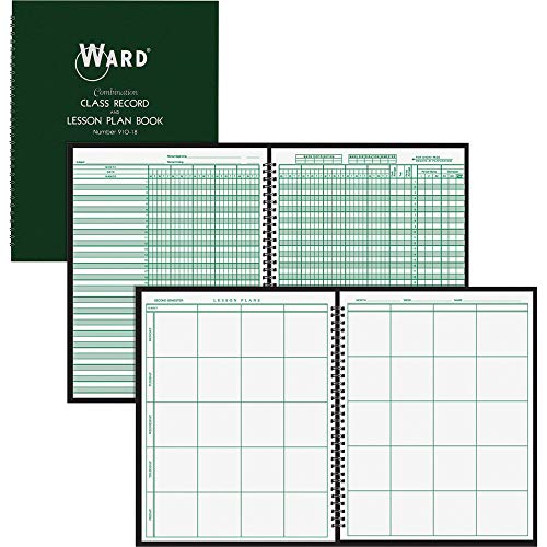 Ward 91018 Combination Record & Plan Book, 9-10 Weeks, 8 Periods/Day, 11 x 8-1/2 (HUB91018)