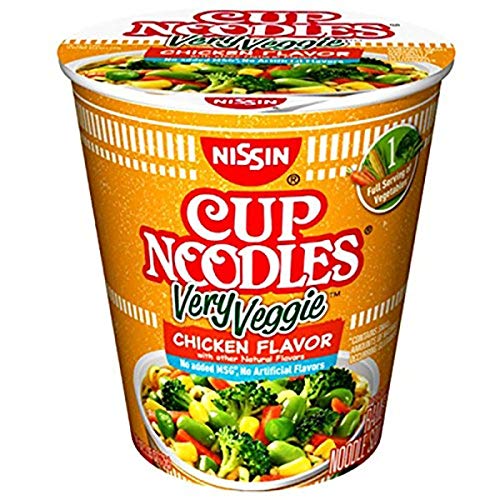 Nissin Very Veggie Ramen Noodle Soup, Chicken Flavor, 2.65 Ounce (Pack of 6)