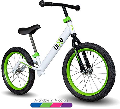 Green Pro Balance Bike for Big Kids and Kids with Special Needs - 16' No Pedal Glide Training Bicycle For Children Ages 5,6,7,8. Peddle-Less Bike Made For Fun Learning.