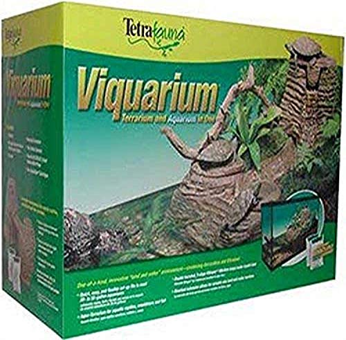 TetraFauna Viqaquarium, All-In-One Terrarium And aquarium, Ideal For Aquatic Reptiles And Amphibians