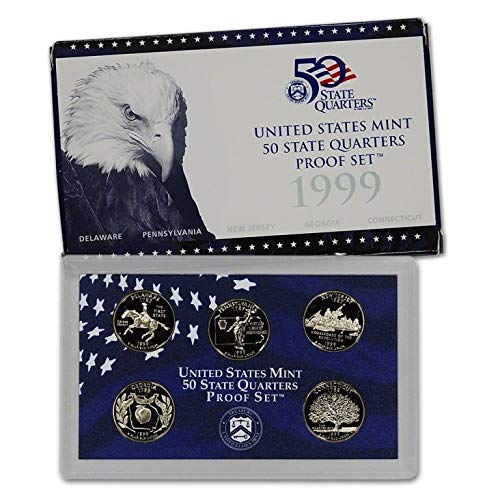 1999 S - 2009 S All 56 Proof State & Territory Quarters Complete Set With Boxes and COA Proof Proof