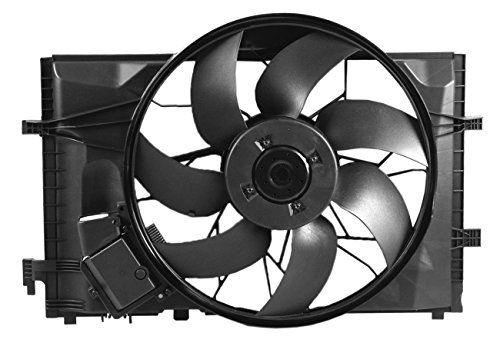 Dual Radiator and Condenser Fan Assembly - Cooling Direct For/Fit MB3000102 01-07 Mercedes-Benz C-Class 05-06 C55 03-05 CLK-Class 3.2L