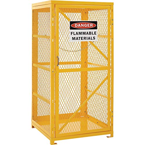 Storage Cabinet Single Door Vertical, 9 Cylinder Capacity, Assembled