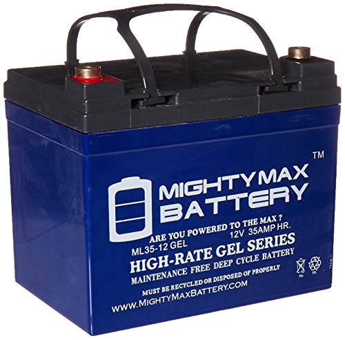 ML35-12 Gel - 12 Volt 35AH Rechargeable Gel Type Battery - Mighty Max Battery Brand Product