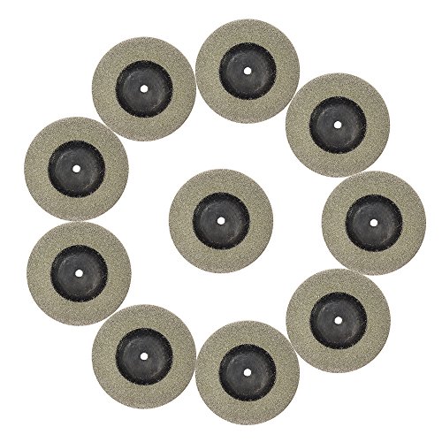 Eagles Diamond Grinding/Cutting Wheel, 50mm 1.9 inch (10pcs Discs+2shank), Blade Wheel Disc Rotary Tool for Dremel