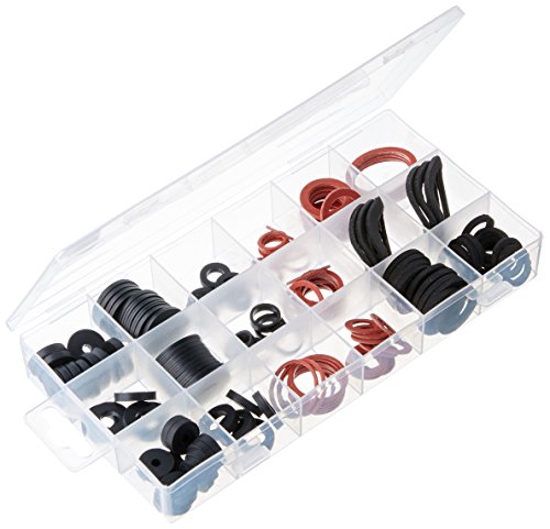 Cal Hawk CZFWA 141-pc. Faucet Washer Assortment Kit, 18 Different Assorted Sizes