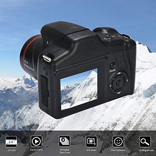 Video Camera Camcorder Digital YouTube Vlogging Camera Recorder Full HD 1080P 15FPS 24MP 2.4 Inch LCD 16X Digital Zoom Camcorder [Ship from US]