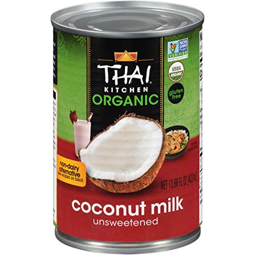 Thai Kitchen Organic Unsweetened Coconut Milk, 13.66 Fl Oz (Pack of 6)