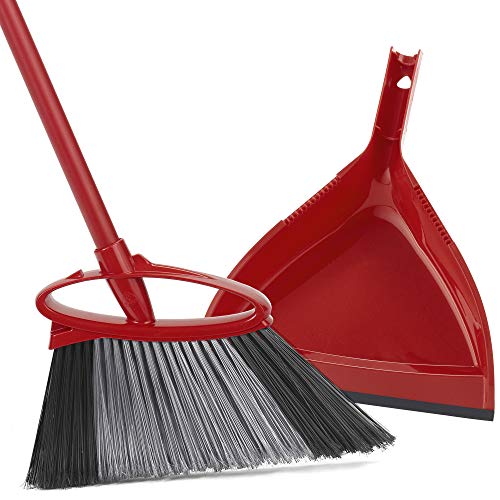 O-Cedar PowerCorner Angle Broom with Dustpan