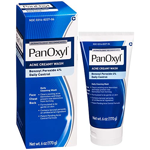 PanOxyl Antimicrobial Acne Foaming Wash, 4% Benzoyl Peroxide, 6 Ounce