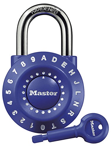 Master Lock Padlock, Set Your Own Combination Lock, 1-15/16 in. Wide, Assorted Colors, 1590D
