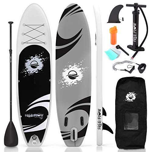 Inflatable Stand Up Paddle Board - 10’ Ft. Standup Sup Paddle Board W/ Manual Air Pump, Safety Leash, Paddleboard Repair Kit, Storage / Carry Bag - Sup Paddle Board Inflatable - SereneLife SLSUPB06