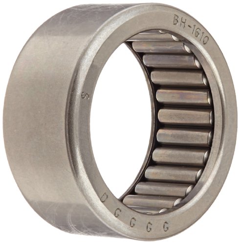 Koyo BH-1610 Needle Roller Bearing, Full Complement Drawn Cup, Open, Inch, 1' ID, 1-5/16' OD, 5/8' Width, 5200rpm Maximum Rotational Speed