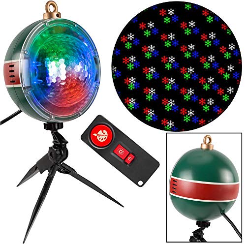 LightShow 61 Effects Christmas LightShow Projection SnowFlurry with Remote-Snowflake LED