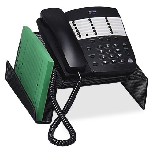 Sparco Products Phone Stand, Steel Mesh, 10-1/2'Wx10-1/4'Dx4-1/4'H, Black