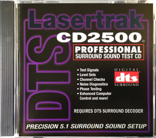 Surround Sound Test CD (DTS) - Lasertrak CD2500 - For surround and home theater sound setup