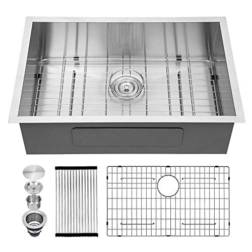 Kichae 23'x 18' Kitchen Sink Undermount 18 Gauge Stainless Steel Deep Single Bowl Bar Prep Sink Basin