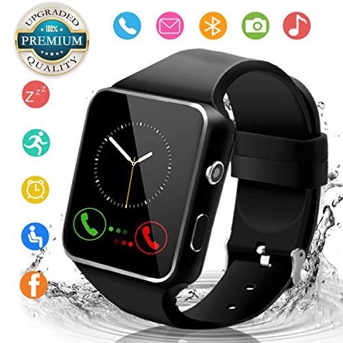 Smart Watch,Smartwatch for Android Phones, Smart Watches Touchscreen with Camera Bluetooth Watch Phone with SIM Card Slot Watch Cell Phone Compatible Android iOS Samsung Phones Men Women