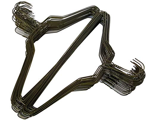 100 Gold Wire Hangers 18' Standard Clothes Hangers (100, Gold)