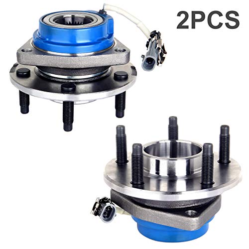 ECCPP 2 PCS Replacement fit for 513121 Wheel Bearing Hub Front Wheel Hub and Bearing Assembly Allure, Aurora, Bonnevile, Century, Impala 5 Lug W/ABS