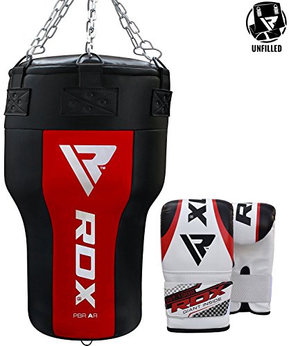 RDX Heavy Boxing Upper Cut Angled Maize Punch Bag UNFILLED MMA Punching Training Sparring