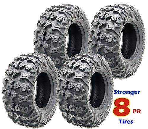 Set of 4 premium Free Country ATV UTV tires 25x10-12 25x10x12 8PR w/Side Scuff Guard …