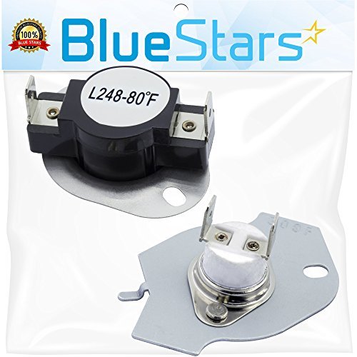 279769 Dryer Thermal Cut-Off Kit Replacement Part by Blue Stars - Exact Fit for Whirpool & Kenmore dryers - Replaces 3389946, 3398671, 3977394, 695563, AP3094224, 3390291