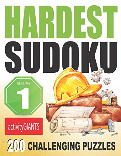 Hardest Sudoku Volume 1 200 Challenging Puzzles (Hard Sudoku by Activity Giants)