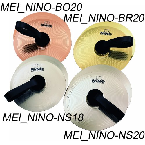 Meinl NINO Marching Cymbal Pair 8' Nickel Silver