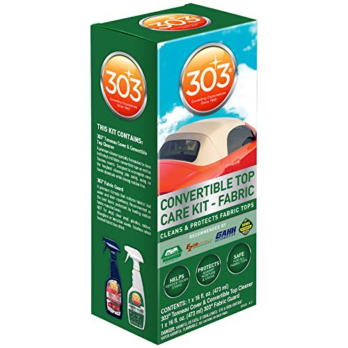 303 (30520) Convertible Fabric Top Cleaning and Care Kit - Cleans And Protects Fabric Tops - Includes 303 Tonneau Cover And Convertible Top Cleaner + 303 Fabric Guard