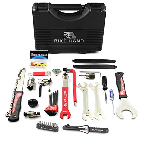 BIKEHAND 17 Piece Bike Bicycle Repair Tool Kit Set Maintenance Kits with Torque Wrench